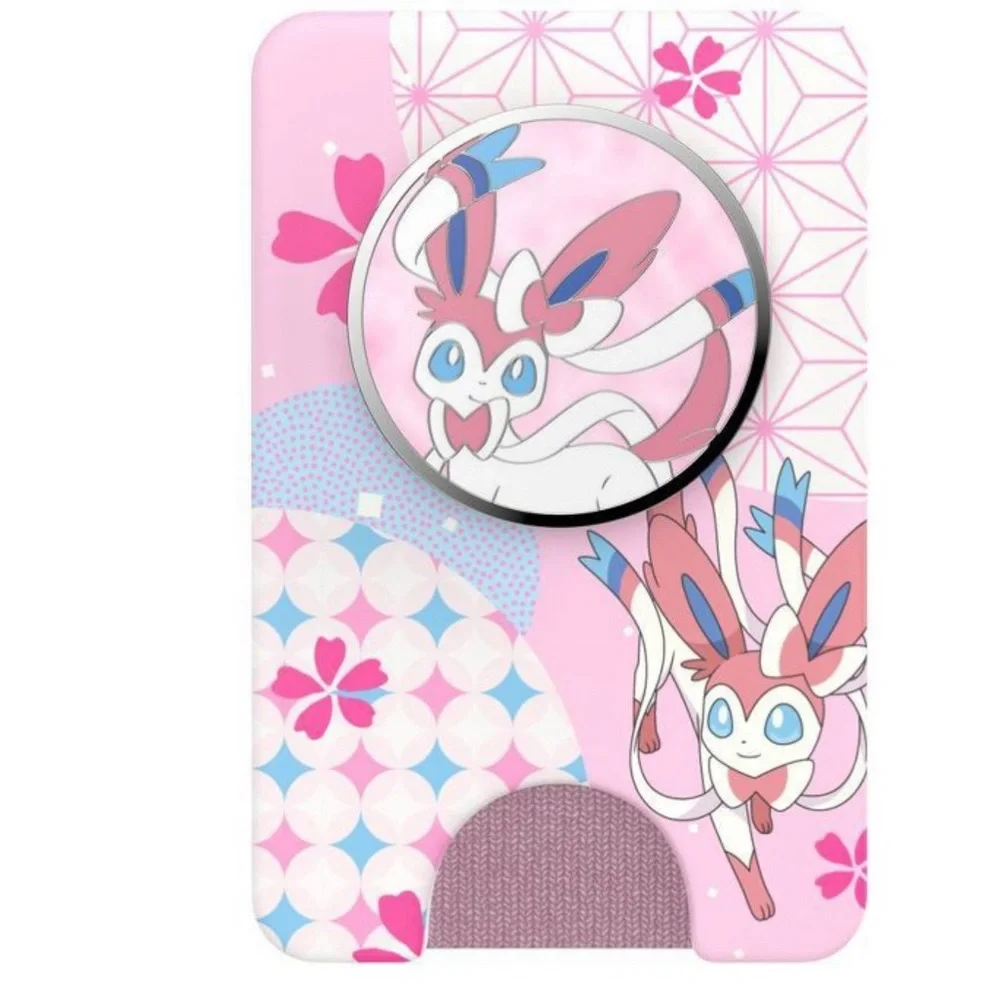 Pink Anime-Themed Phone Grip